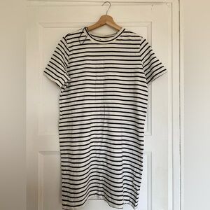 Striped Black and White Dress